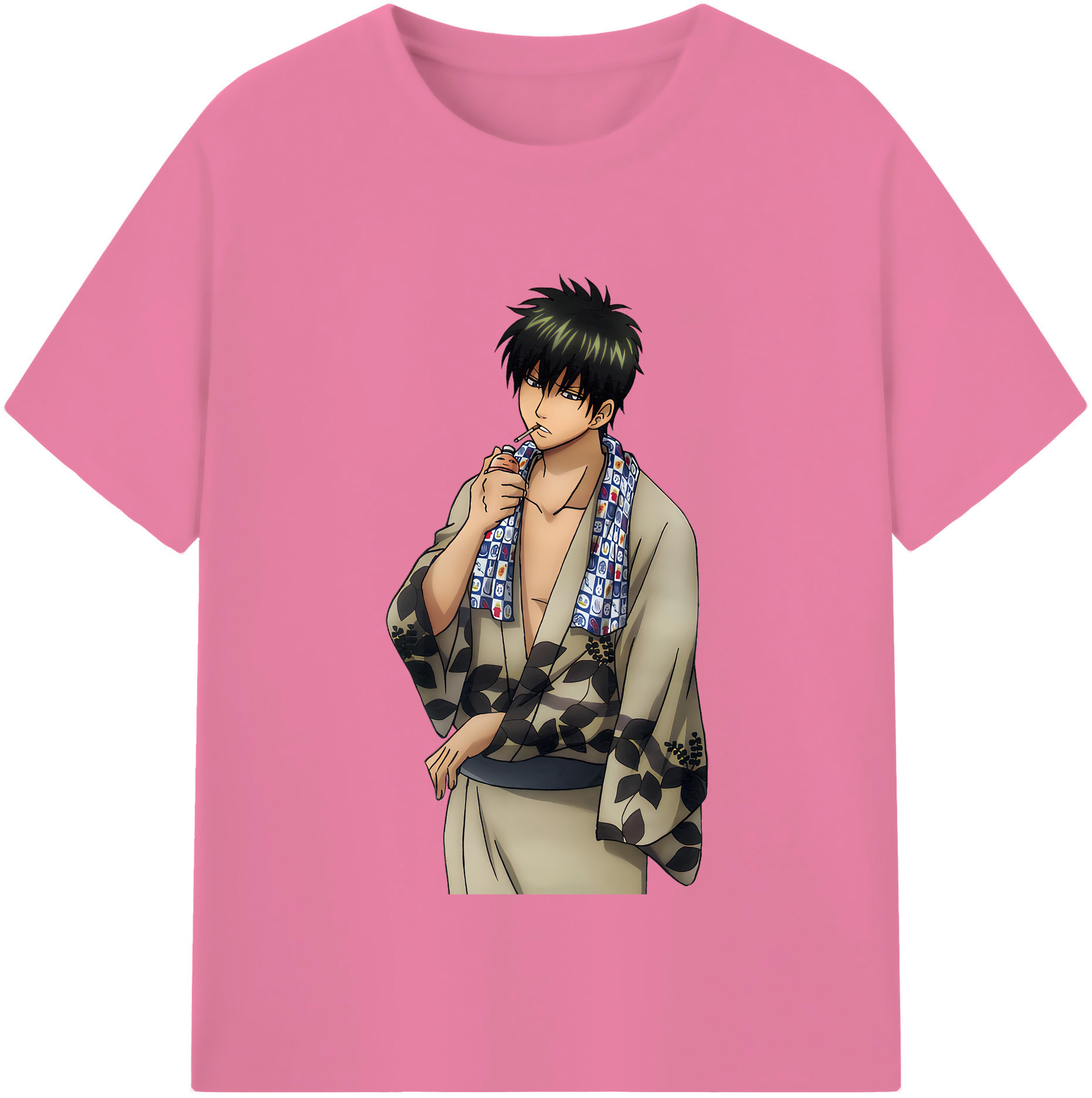（画像用） ぎんたま 坂田銀時（さかたぎんとき） 神楽 志村新八（しむら しんぱち） GINTAMA Sakata Gintoki Kagura Shimura Shinpachi 綿100％半袖Tシャツ（フロントプリント）